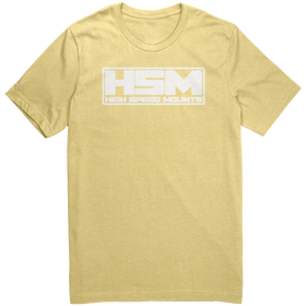 HSM_White_Logo_TShirt_Heather_Yellow_Front_Mockup.png